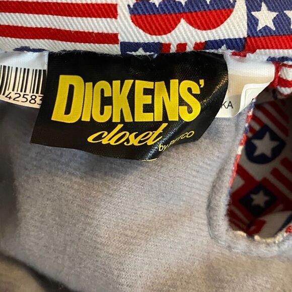 Dickens Closet Patriotic‎ Flag Dog Parka nwt - Picture 2 of 8